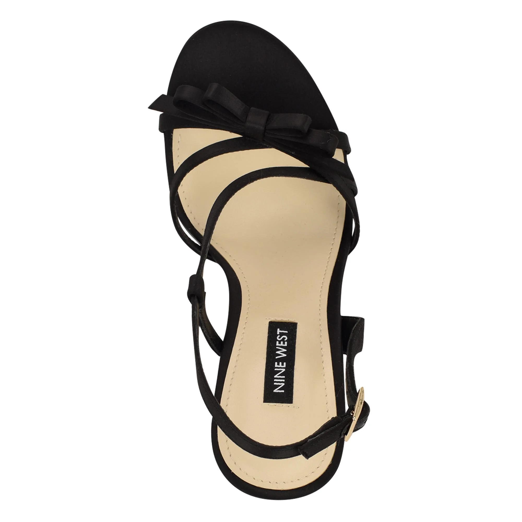 Nine West MARELLA2 BLACK/CRYSTAL SATIN - Image 6