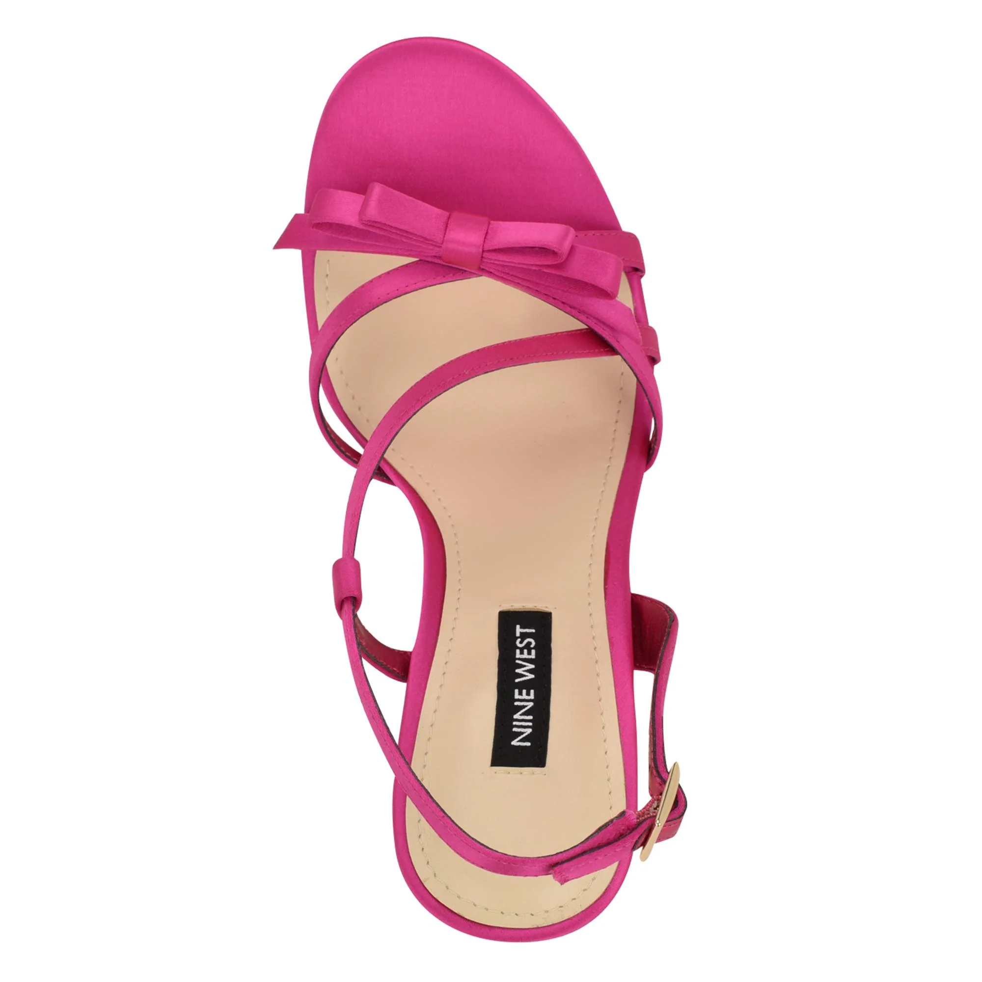 Nine West MARELLA2 BRIGHT PINK549/CRYSTAL SATIN - Image 6