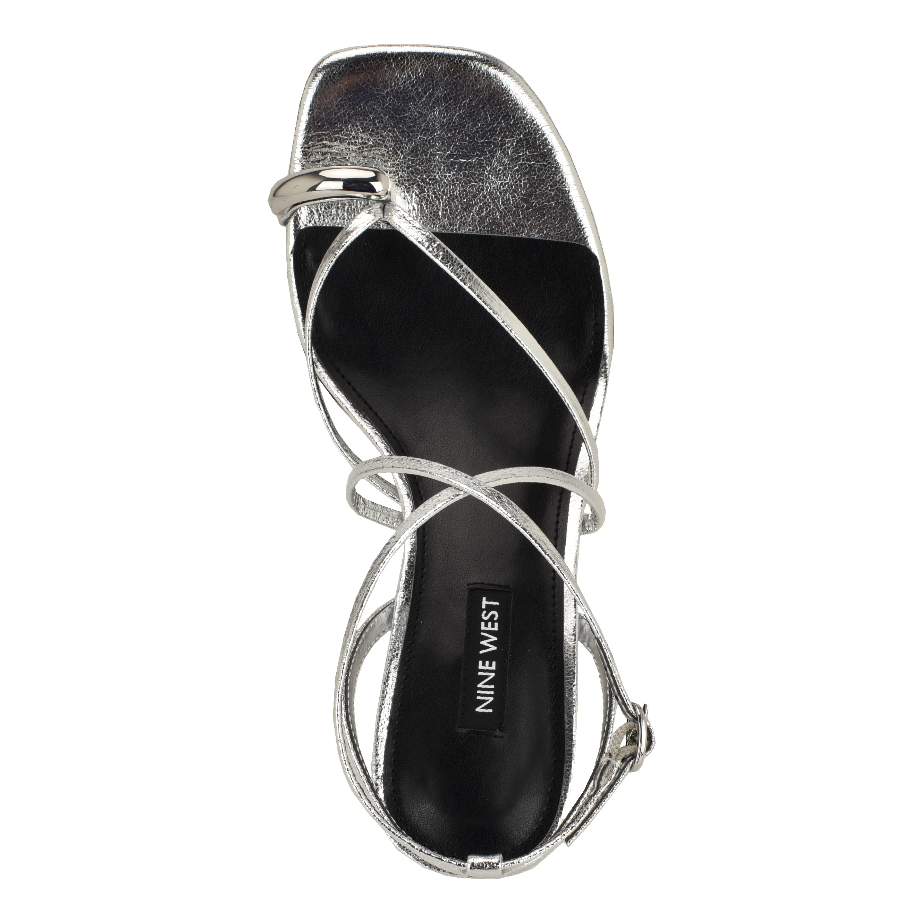 NINE WEST MAYS3 SILVER/METALLIC CRACKLE PU - Image 5