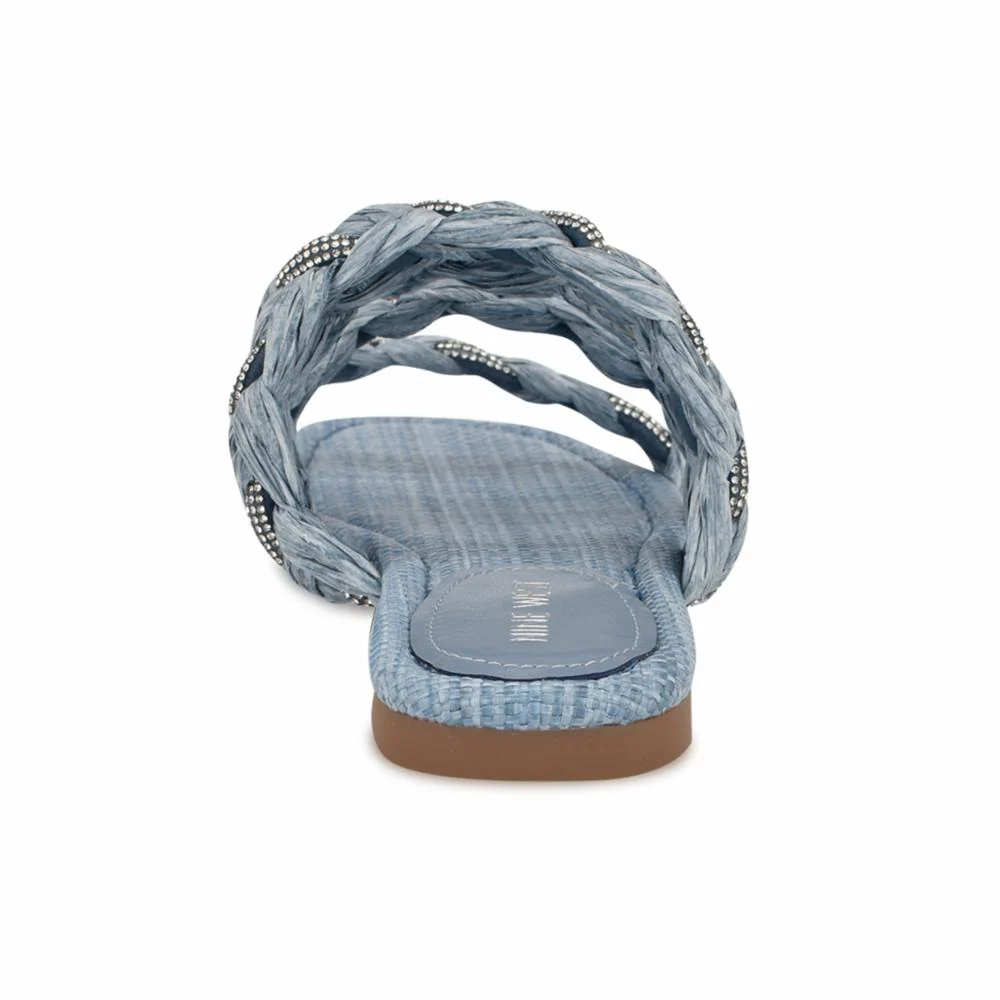 Nine West QAZZ3 BLUE89784+CRYSTAL/RAFFIA WITH - Image 3