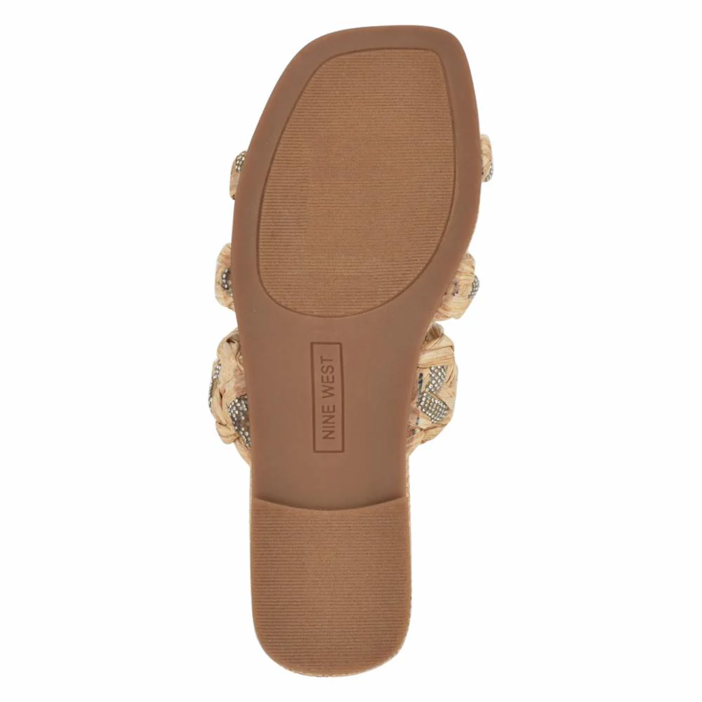 Nine West QAZZ3 NATURAL88845+CRYSTAL/RAFFIA WI - Image 4