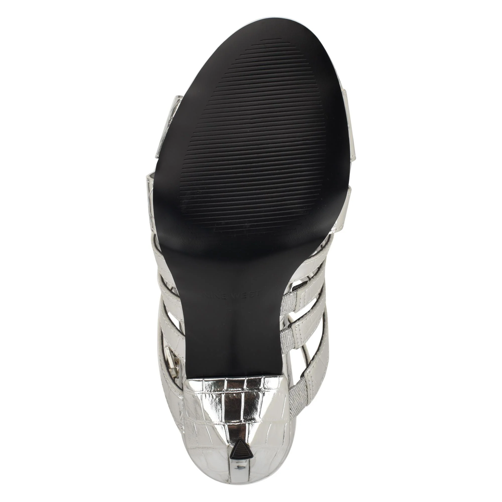 Nine West SALEEN3 SILVER/YS METALLIC PATENT CROC - Image 5