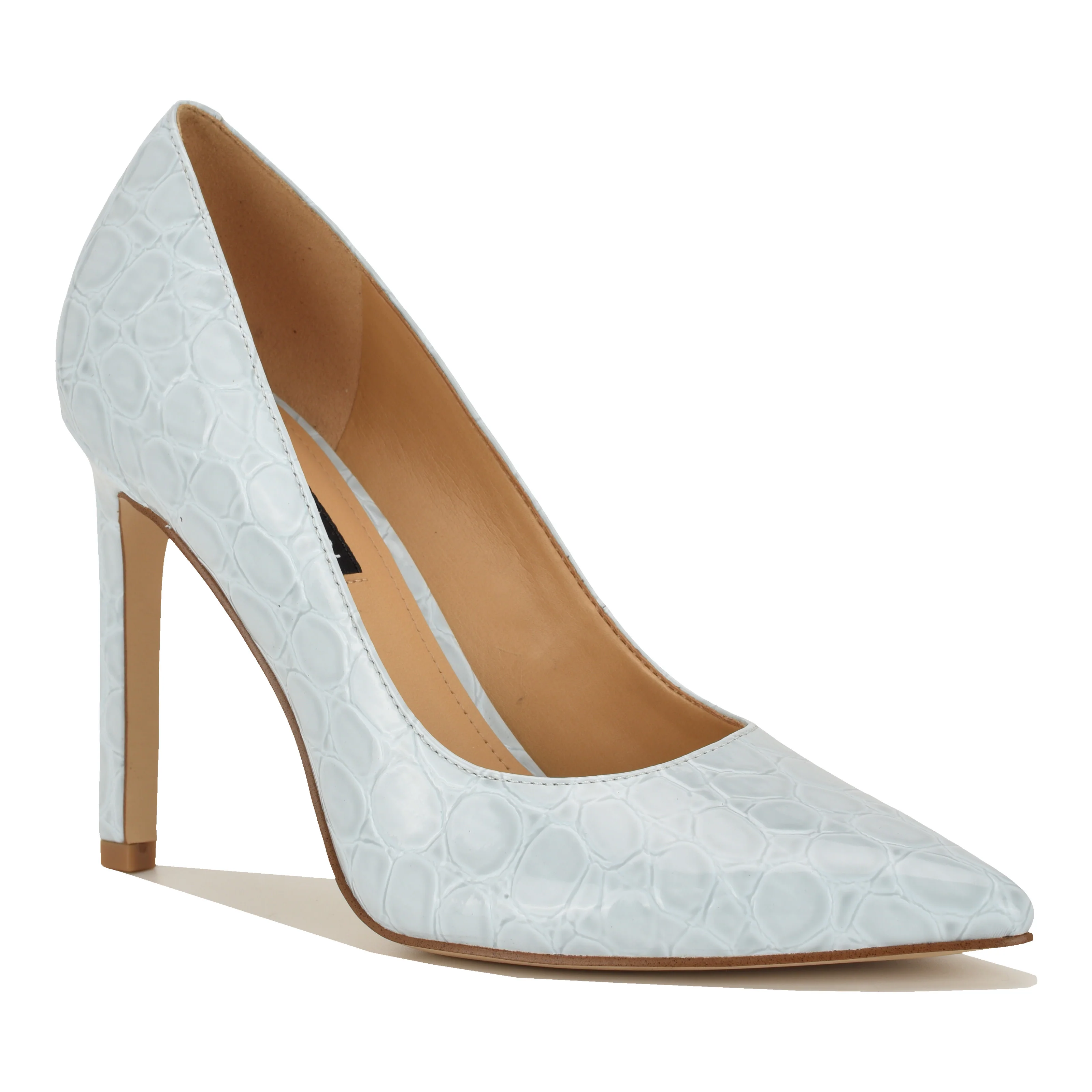 NINE WEST TATIANA3 BABY BLUE24/PATENT ROUND CROCO - Image 2