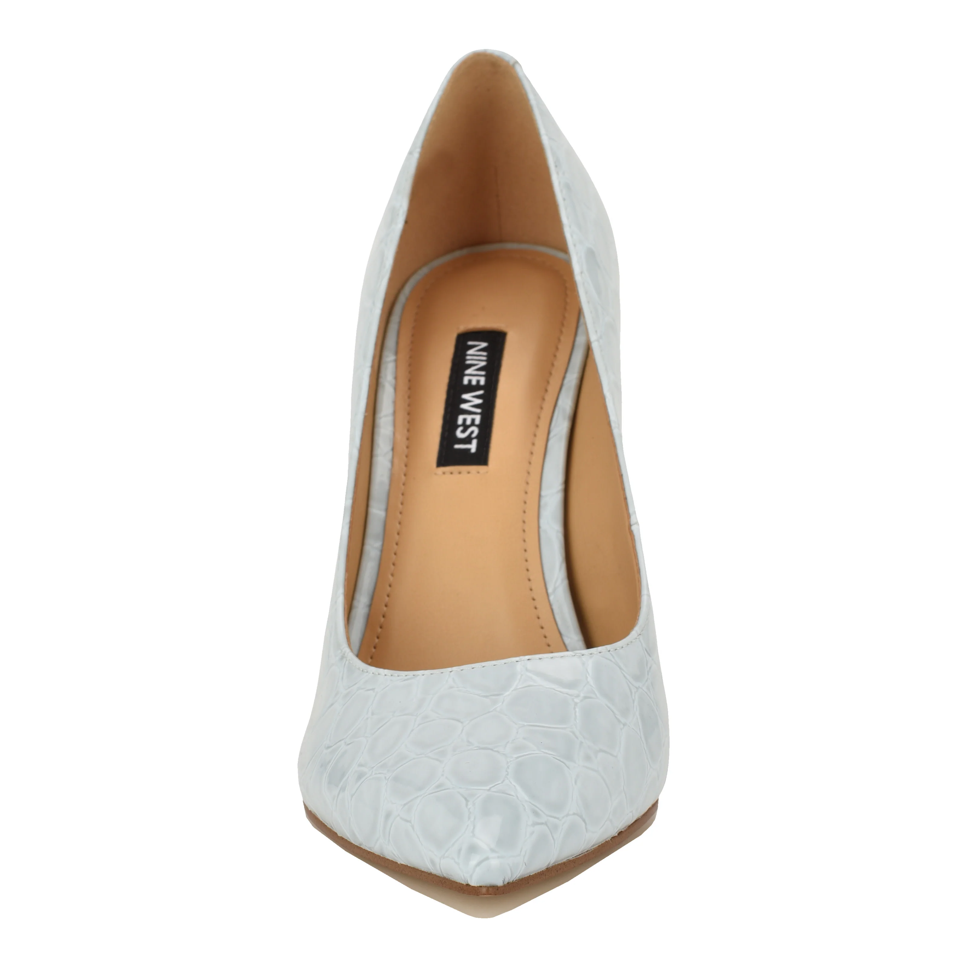 NINE WEST TATIANA3 BABY BLUE24/PATENT ROUND CROCO - Image 4