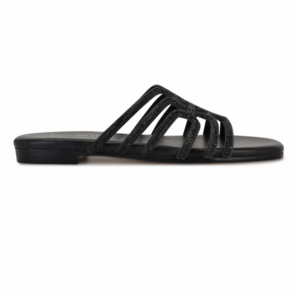 Nine West TIMY5 JET+CLEAR/BLACK/GLASS STONES+H