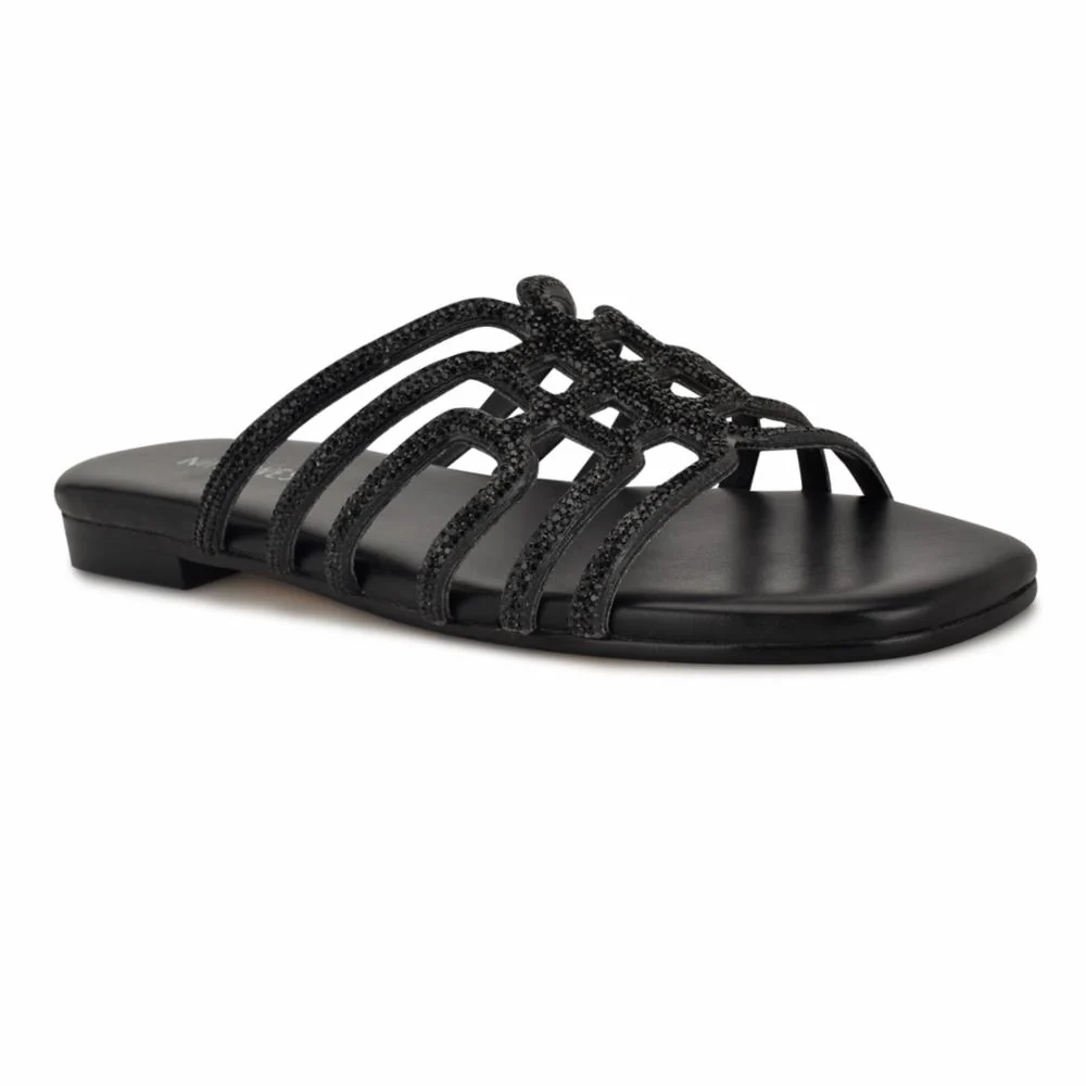 Nine West TIMY5 JET+CLEAR/BLACK/GLASS STONES+H - Image 2