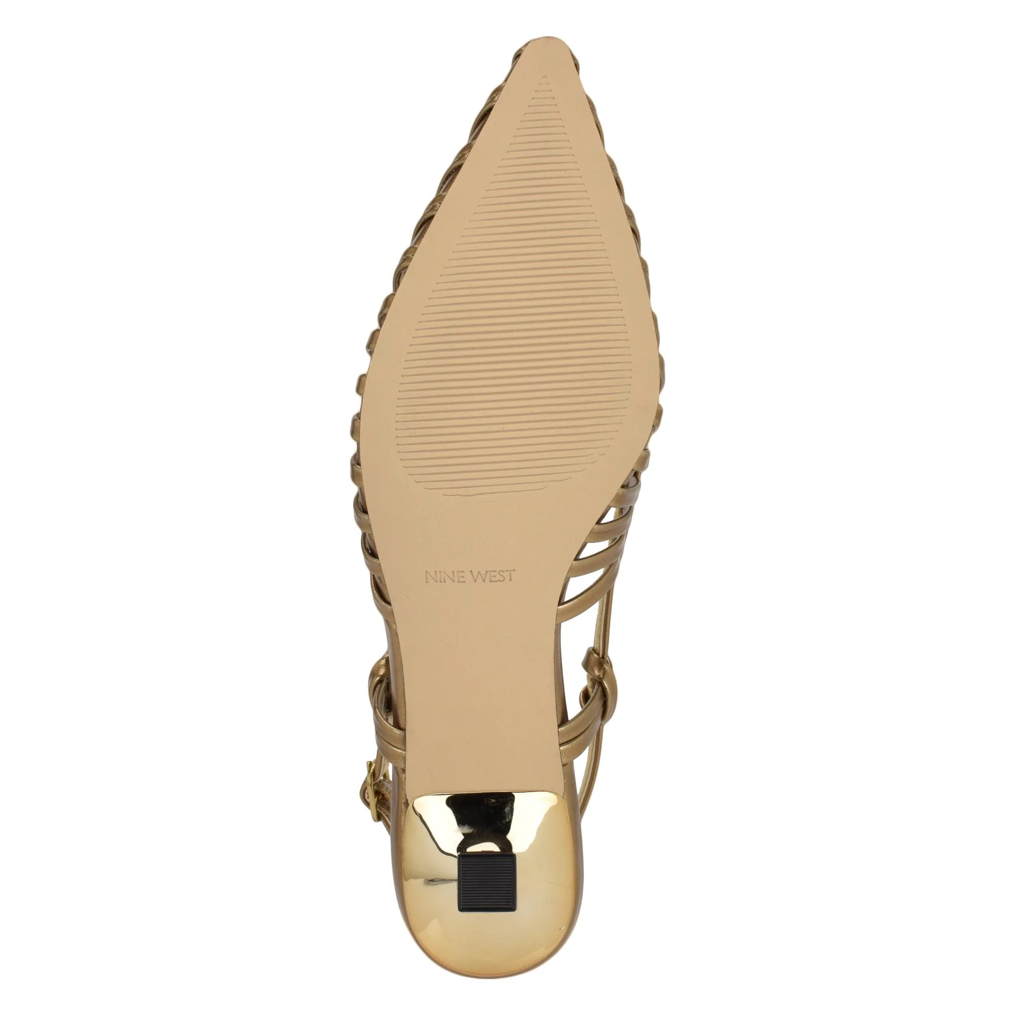 Nine West WHITT3 DK GOLD20/LAMINATO SOFT PU WIT - Image 5